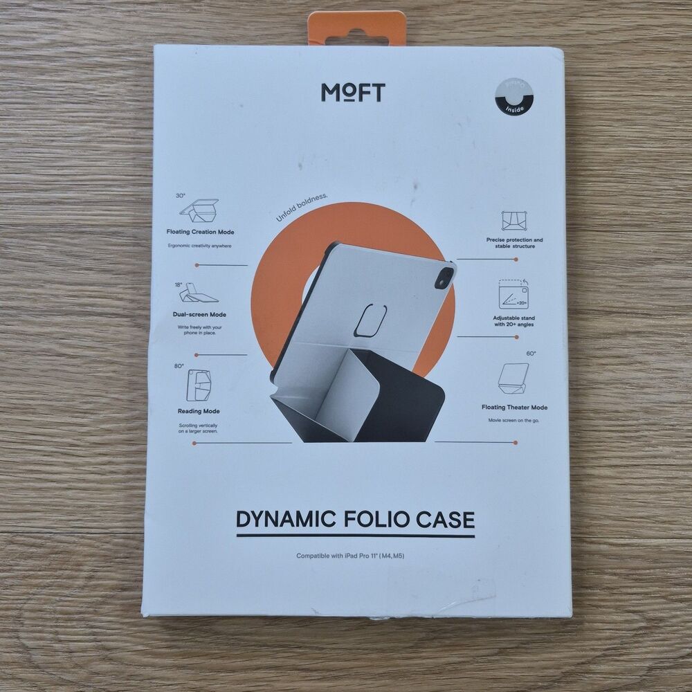 MOFT Dynamic Folio Case iPad Pro 11 M5 2025 M4 2024 Magnetic Thin Jet Grey NEW